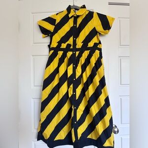 Tia Cibani Blue and Yellow  Dress